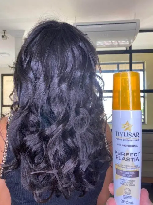 Cabelo com produto