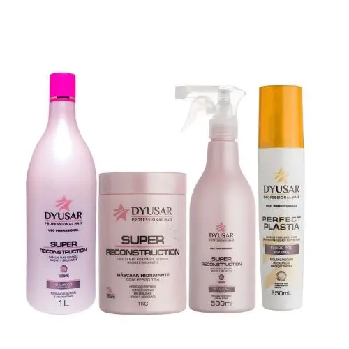 Tratamento Kit Super Reconstrução 1Kg + Fluido Pré Escova